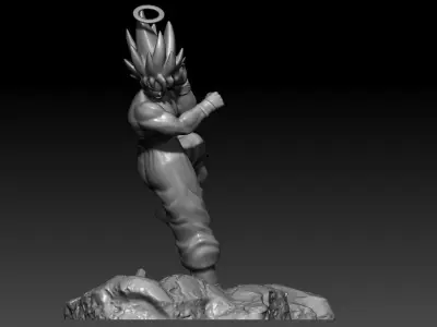 Goku VS Vegeta first part Goku 3D print model
