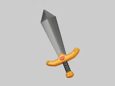 Sword 3D Illustration 3D model buy
