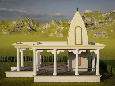 Indian Temple 3D model