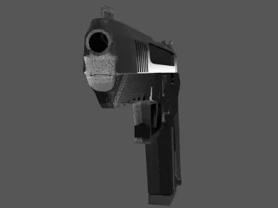 Ruger 57 Pistol Lowpoly Low-poly 3D model
