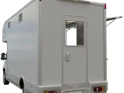 Food Truck New Peugeot Boxter  3D model