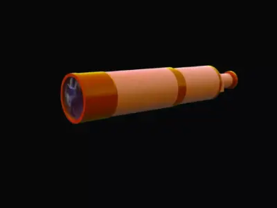 Telescope orange 3D model