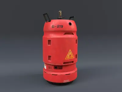 kitchen gas cylinder sci-fi  3D model