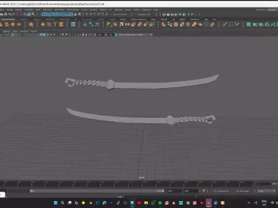 SWORD MODEL Low-poly 3D model order