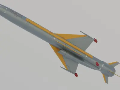 KD-88 surface-to-air missile 3D model