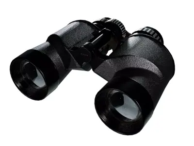 Premium Vintage Game-Ready Japanese Binoculars 3D Model 3D model