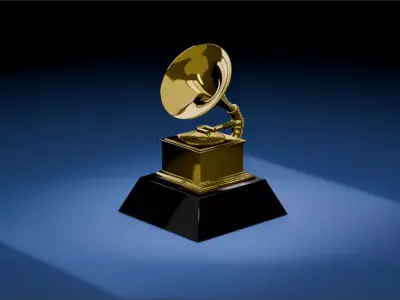 Grammy Award Trophy Low-poly 3D model