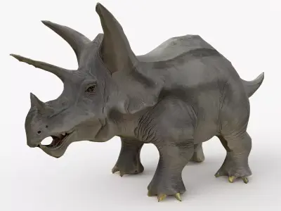 Triceratops Low-poly 3D model get