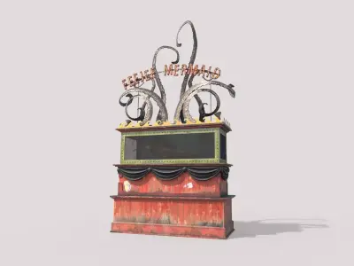 Mermaid Exhibition Stand 3D model