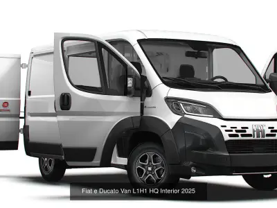 Stellantis Electric Panel  Van HQ Interior L1H1 2025  3D Model Pack
