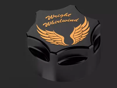 Radial Engine Oil Cap Free 3D model