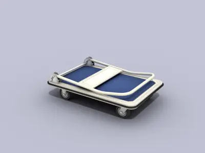 Transport Cart Low-poly 3D model purchase