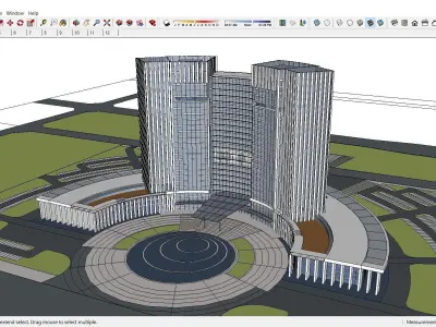 Sketchup Hotel H2 3D model