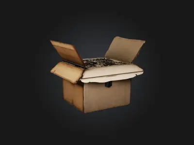 Realistic Filing Box Model Low-poly 3D model