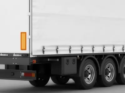 Mercedes Antos with trailer 3D model
