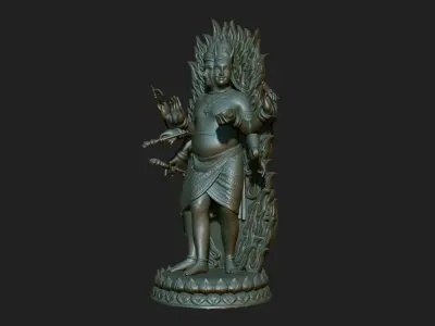 Hindu God Statue 220830 3D print model purchase