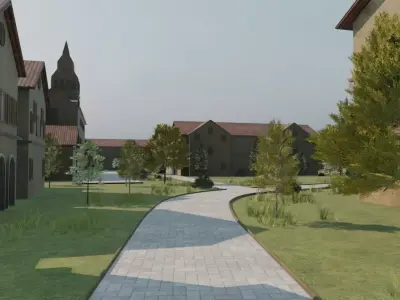 Village Overview 3D model purchase