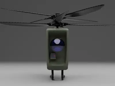 Pirhanna Recon Drone Concept Free 3D model