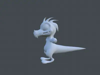 Dinosaur cartoon Low-poly 3D model purchase