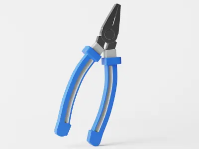 Combination Plier Low-poly 3D model