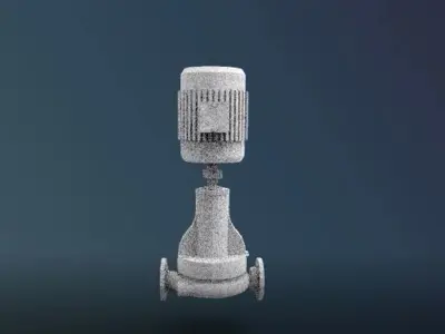 vertical pump 3D print model