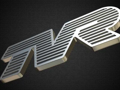Tvr Logo 3D model by 3dlogoman