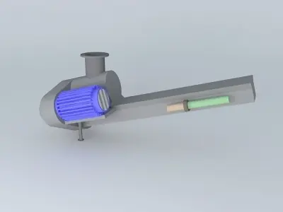 Fröling agitator for wood chips boiler Free 3D model