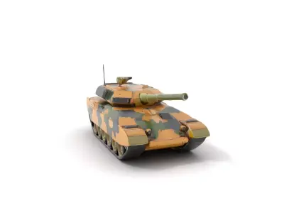Desert Camouflage Tank model pack Low-poly 3D model purchase