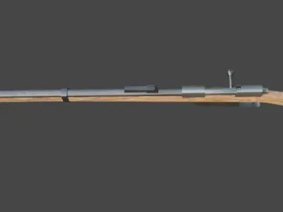 Gewehr 88 bolt action rifle Free low-poly 3D model