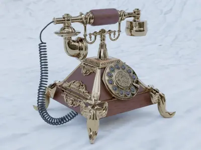 Antique Telephone 3D model order