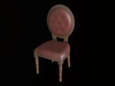 Antique Chair - PBR Game Ready Low-poly 3D model buy