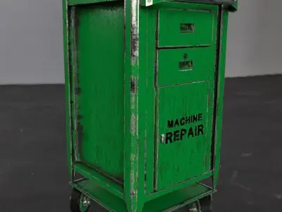 Mechanic Tool Box  Low-poly 3D model