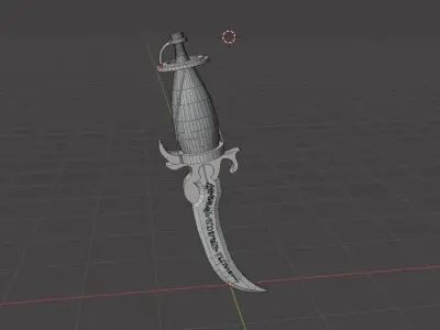 Time dagger Prince of Persia Low-poly 3D model