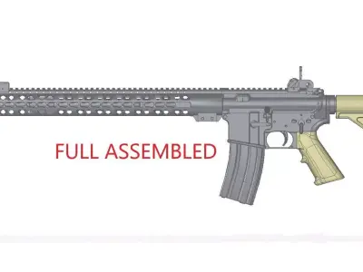 Armalite AR-15 3D model