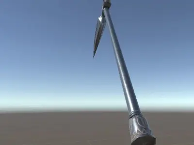Zaghnal axe Low-poly 3D model
