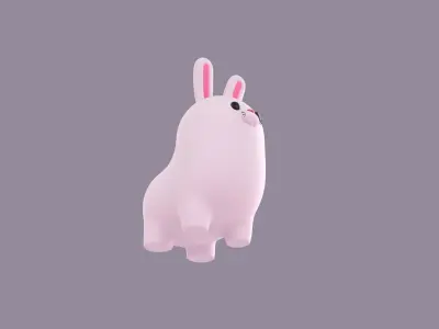 Bunny Character 3D model