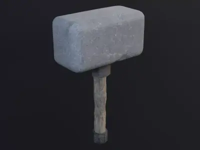 Sledgehammer - Game Ready - Low - Poly 3D Model Low-poly 3D model