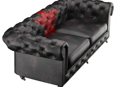 Sofa Andrew Martin Rebel Mao Red Star 3D model