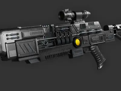Game Gun 3D model