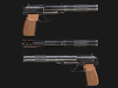 Grau 6p9 PB Low-poly 3D model