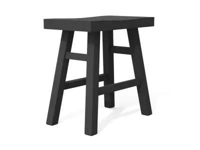 Leiden Charcoal Stool Low-poly 3D model