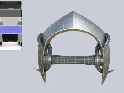 Alien tech weapon Low-poly 3D model get