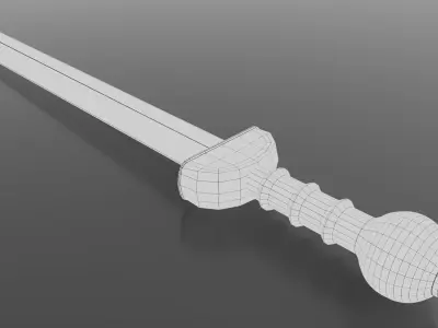 Gladius Roman sword 3D model Low-poly 3D model