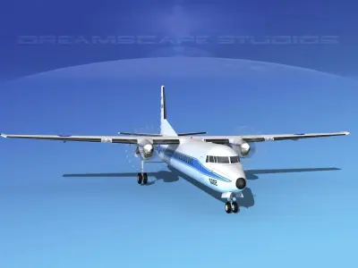 Fokker F-60 Rep of China 3D model