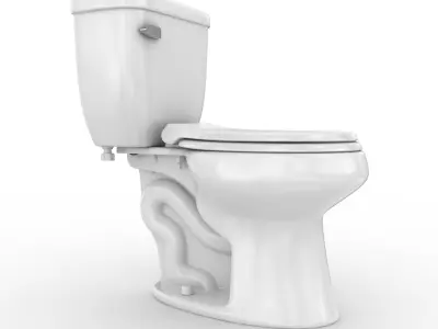Toilet 3D model 6
