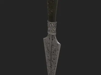 Bellatrix Lestrange Dagger Low-poly 3D model