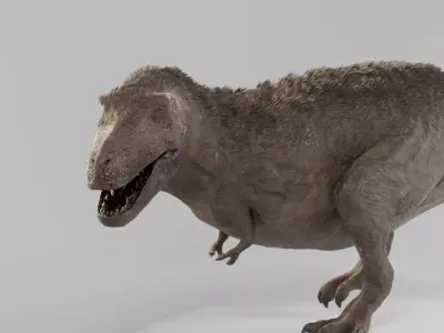 Tyrannosaurus Feathered Low-poly 3D model
