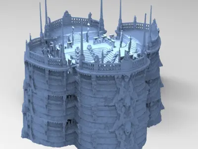 Poseidon ruins 4 3D model