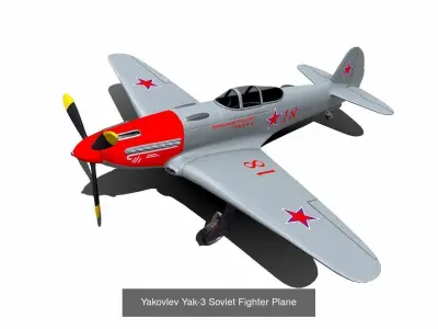 World War Fighter Planes Collection Low-poly PBR 3D Model Pack