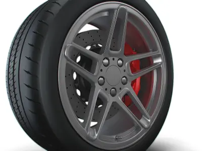 AC SCHNITZER type II wheel 3D model